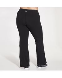 reebok women's stretch cotton flare pants