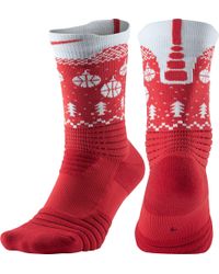 christmas nike elite socks