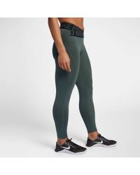 nike pro intertwist leggings green