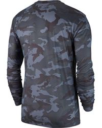 nike men's dry legend camo long sleeve tee