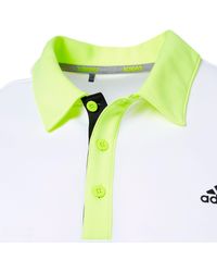 adidas men's drive heather block golf polo
