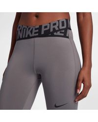 Nike Synthetic Pro Intertwist 7/8 Training Tights in Gray - Lyst