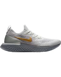 nike epic react grey gold