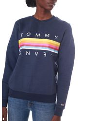 Tommy Hilfiger Blue Tjw Rainbow Tommy Sweatshirt