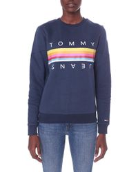 Tommy Hilfiger Blue Tjw Rainbow Tommy Sweatshirt