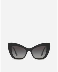 Occhiali Da Sole Cuore SacroDolce \u0026 Gabbana in Pizzo di colore Nero | Lyst