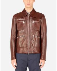 d&g jacket leather