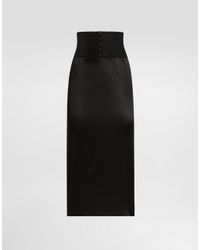 スカート Dolce&Gabbana Skirt With Corset-Style Detail DOLCE&GABBANA - Skirt with corset-style detail | Leam Roma