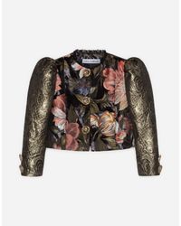 Veste En Brocart À Jacquard Fleuri Dolce & Gabbana en coloris Multicolor