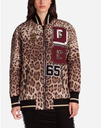 Bomber En Nylon Imprimé Dolce & Gabbana en coloris Multicolor