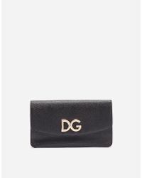 Dolce & Gabbana Pink Leather Multi-functional Wallet