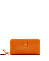 florentine large zip around wristlet