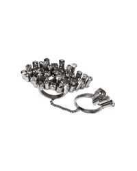 Dorothee Schumacher - Metallic Crystal Edge Double Ring - Lyst
