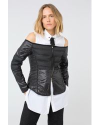 Dorothee Schumacher Multicolor Hightech Softness Off Shoulder Jacket