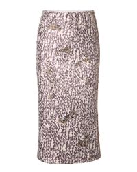 Dorothee Schumacher - White Check The Sparkle Skirt - Lyst