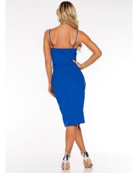 quiz tie belt midi dress