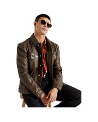 superdry benjamin leather jacket