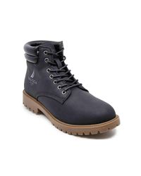 nautica black boots