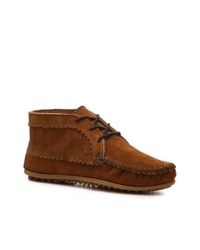 minnetonka lace up western bootie