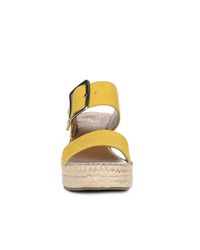 franco sarto coastal espadrille wedge sandal yellow