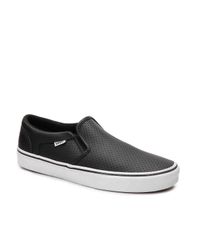 vans asher perf leather