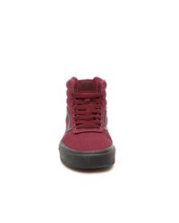 maroon vans high tops