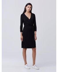 Diane von Furstenberg | Black New Julian Two Matte Jersey Wrap Dress | Lyst