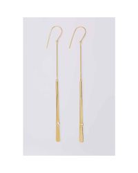 Diane von Furstenberg | White Gold With Crystal Mismatched Earrings | Lyst