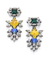 DANNIJO | Yellow Dorothy Crystal Drop Earrings | Lyst