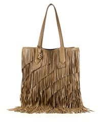 Elizabeth and James | Natural Scott Fringed Leather Tote | Lyst