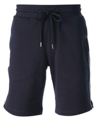 Lyst - Moncler Track Shorts in Blue for Men