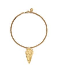 Ela Stone | Metallic 'leo' Lion Head Pendant Necklace | Lyst