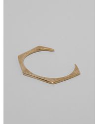 Odette New York - Metallic Hex Plane Cuff Recycled Bronze - Lyst