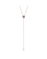 Anne Sisteron - Metallic 14kt Rose Gold Labradorite Diamond Flirt Lariat Necklace - Lyst