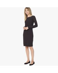 James Perse Black Skinny Scoop Back Dress