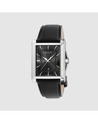 gucci men's rectangular watch