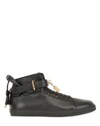 Buscemi | Black Classic Leather High Top Sneakers | Lyst