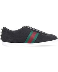 Gucci Bambi Glitter Low-top Trainers in 