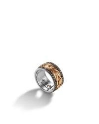 John Hardy | Metallic Classic Chain Pink Bronze Band Ring for Men | Lyst