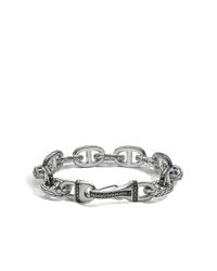 John Hardy | Metallic Classic Chain Link Bracelet With Black Sapphire for Men | Lyst