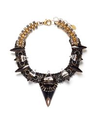 Erickson Beamon | Metallic 'sacred Geometry' Crystal Curb Chain Necklace | Lyst
