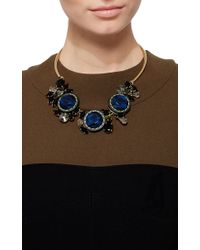 Marni | Black And Blue Chunky Crystal Necklace | Lyst