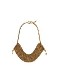 Diane von Furstenberg | Metallic Thea Mesh Drape Necklace | Lyst