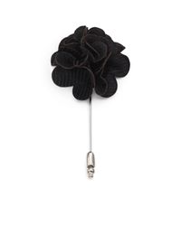 Saks Fifth Avenue | Black Grosgrain Lapel Pin for Men | Lyst