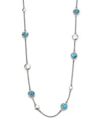 John Hardy | Metallic Palu Turquoise & Sterling Silver Matrix Sautior Necklace | Lyst