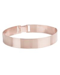 Lele Sadoughi | Pink Editorialist Exclusive: Rose Gold Choker | Lyst