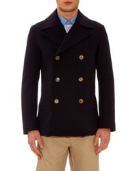 gucci peacoat mens
