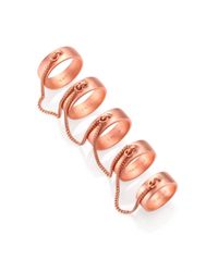 Eddie Borgo | Metallic Matte Five-Finger Ring Set for Men | Lyst