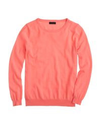 J.Crew | Pink Collection Featherweight Cashmere Long-sleeve T-shirt | Lyst