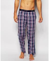 nike woven checked tracksuit bottoms
